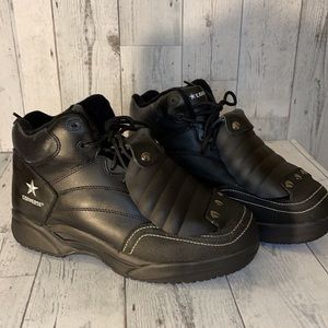 Converse All Stars Steel Toe ,All Leather Upper, Slip Resistant, Work Boots